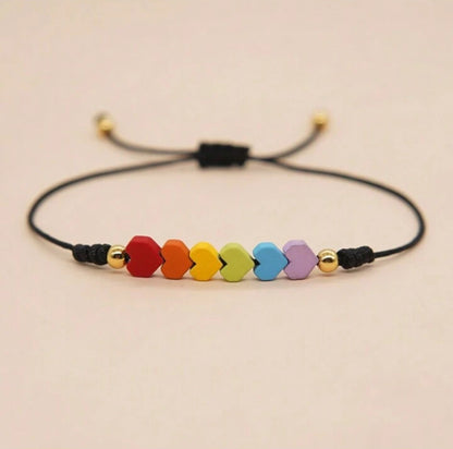 Pride Hearts Bracelet