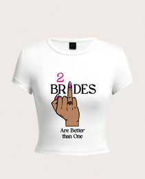 2 Brides Crop Top